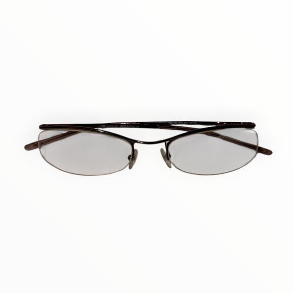 Gucci Accessories - Vintage Gucci GG 1664 624 Purple Metallic Half-Rim Eyeglasses Frame 53-19-135